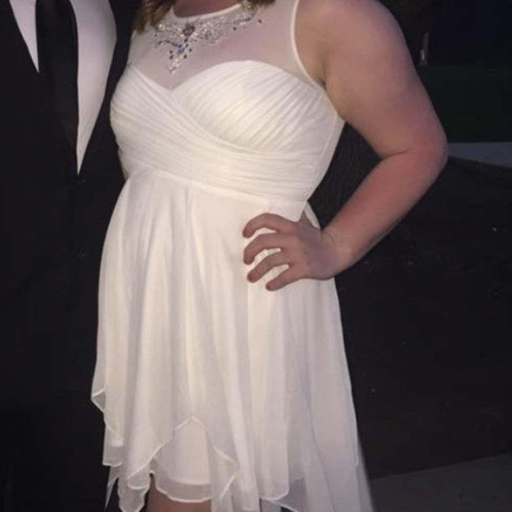 White formal dress